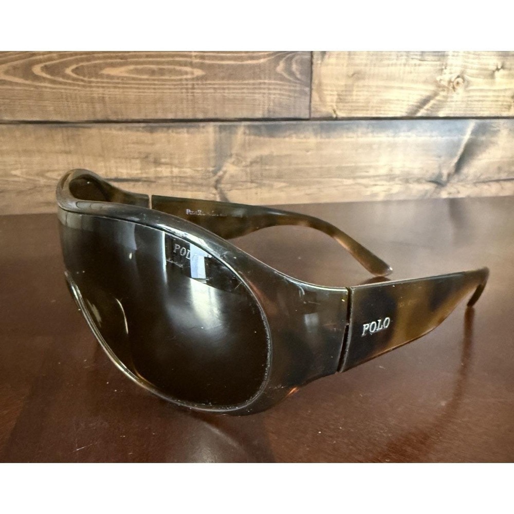 Vintage Ralph Lauren Polo Sunglasses Tortoise Wrap 4006 5063/73 Italy